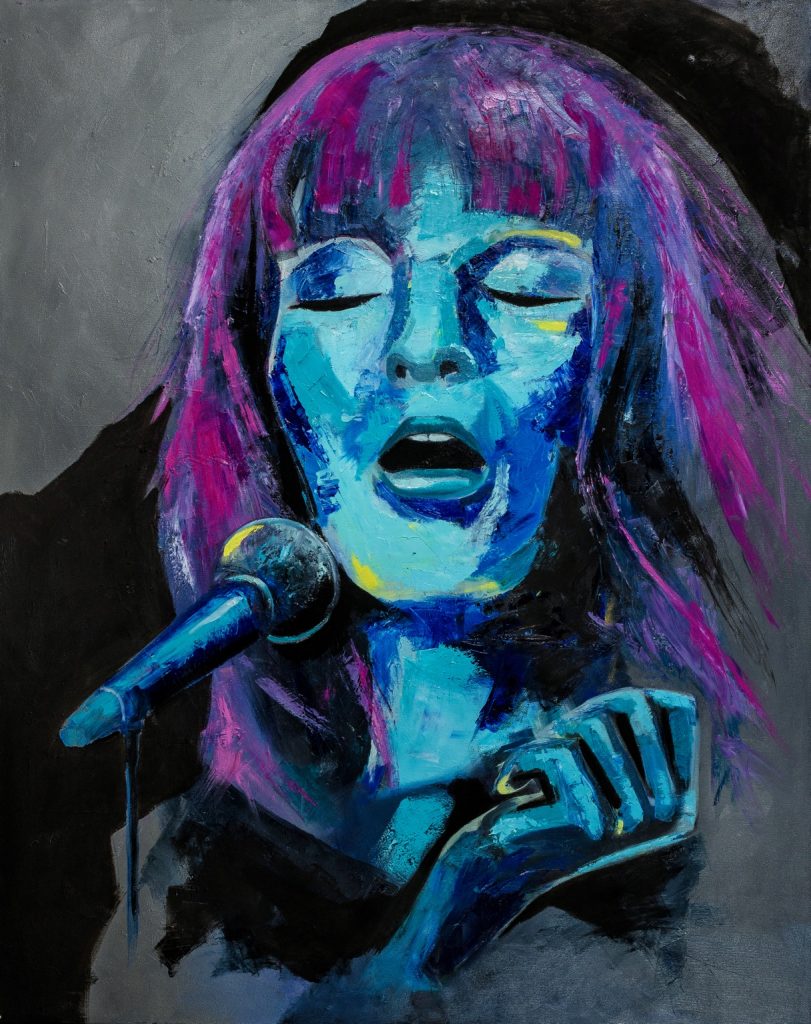 singer I, 90x110 cm, oil on canvas, 2015
