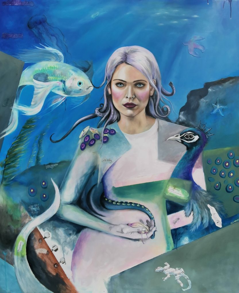 Medusa, 90x110 cm, oil on canvas, 2020