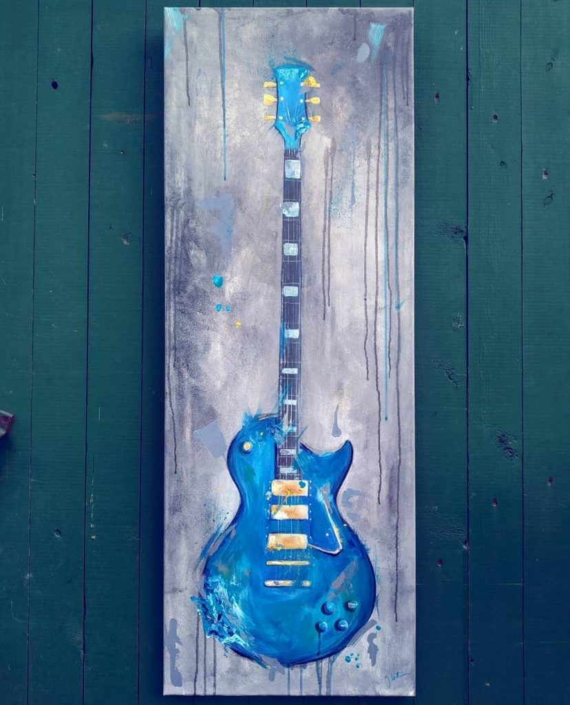 "blueguitar" Acryl-100x40cm