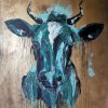 "bull", 90x110, acryl on canvas, 2021